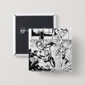 Grüne Laterne und die grelle Platte 2 Button (Vorne & Hinten)