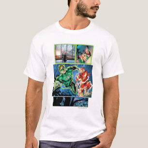 Grüne Laterne und die grelle Platte T-Shirt