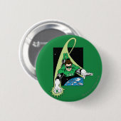 Grüne Laterne und Erde Button (Vorne & Hinten)