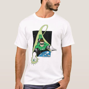 Grüne Laterne und Erde T-Shirt