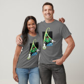 Grüne Laterne und Erde T-Shirt (Unisex)