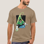 Grüne Laterne und Erde T-Shirt (Vorderseite)