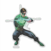 Grüne Laterne und Leuchtring Aufkleber (Vorderseite)