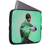 Grüne Laterne und Leuchtring Laptopschutzhülle (Vorne Rechts)