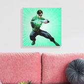 Grüne Laterne und Leuchtring Leinwanddruck (Insitu (Wohnzimmer))