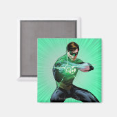 Grüne Laterne und Leuchtring Magnet (Vorderseite/Rückseite)