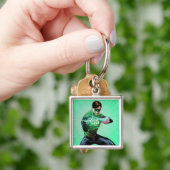 Grüne Laterne und Leuchtring Schlüsselanhänger (Hand)
