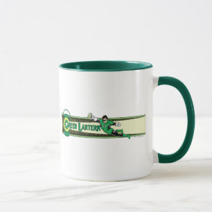 Grüne Laterne und Logo Tasse