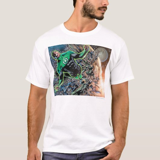 Grüne Laterne und Mond T-Shirt (Vorderseite)