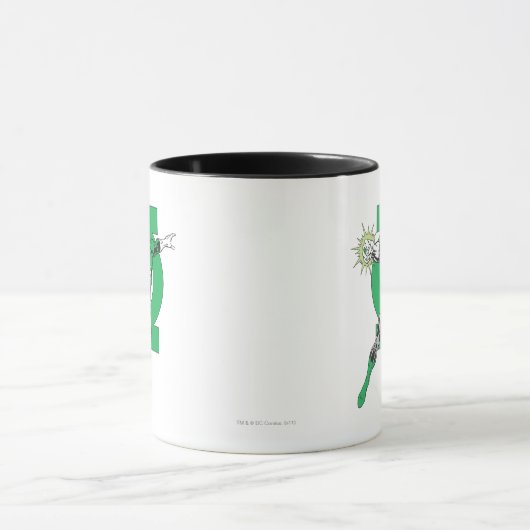 Grüne Laterne und Symbol Tasse (Zentrum)