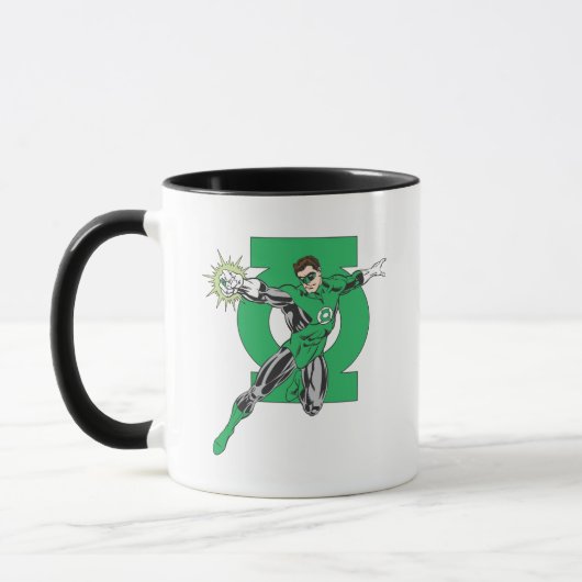 Grüne Laterne und Symbol Tasse (Links)