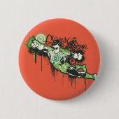 Grüne Laterne - verdrehtes Unschulds-Plakat Button (Vorderseite)