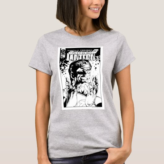 Grüne Laterne - Viele Ringe, schwarz und weiß T-Shirt (Vorderseite)