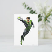 Grüne Laterne - Vollausgerendert, Arm ausgestreckt Postkarte (Stehend Vorderseite)