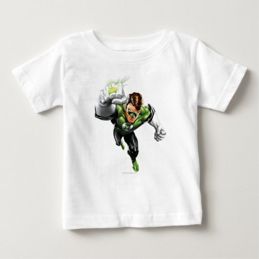 Grüne Laterne - Vollausgerendert, Armauflage Baby T-shirt (Vorderseite)