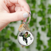 Grüne Laterne - Vollausgerendert, Armauflage Schlüsselanhänger (Hand)