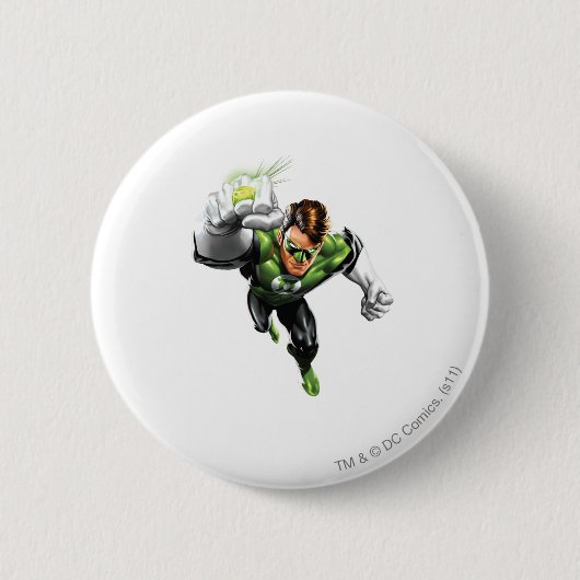 Grüne Laterne - völlig übertragen, Arm-Erhöhung Button (Vorderseite)