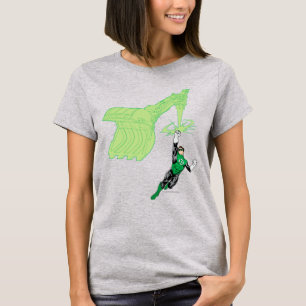 Grüne Laterne - völlig übertragen, mit Maschine T-Shirt