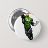 Grüne Laterne - völlig übertragen, oben fliegend Button (Vorne & Hinten)