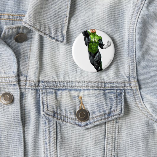 Grüne Laterne - völlig übertragen, oben fliegend Button (Beispiel)