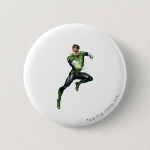 Grüne Laterne - völlig übertragen, springend Button
