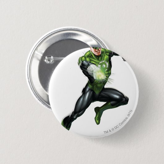 Grüne Laterne - völlig übertragen, springend Button (Vorne & Hinten)