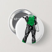 Grüne Laterne - völlig übertragen, stehend Button (Vorne & Hinten)