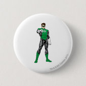 Grüne Laterne - völlig übertragen, stehend Button (Vorderseite)