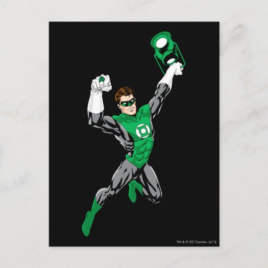 Grüne Laterne - Vollständig ausgerendert, mit Late Postkarte (Vorderseite)