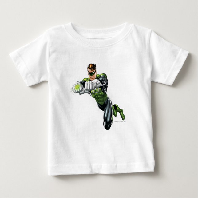 Grüne Laterne - Vollständig gerendert, beide Arme  Baby T-shirt (Vorderseite)