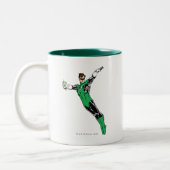 Grüne Laterne Zweifarbige Tasse (Links)