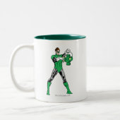 Grüne Laterne Zweifarbige Tasse (Links)