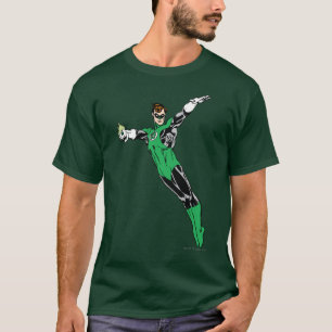 Grüne Laternen-Fliege oben T-Shirt
