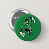 Grüne Laternen-Fliege vorwärts Button (Vorne & Hinten)