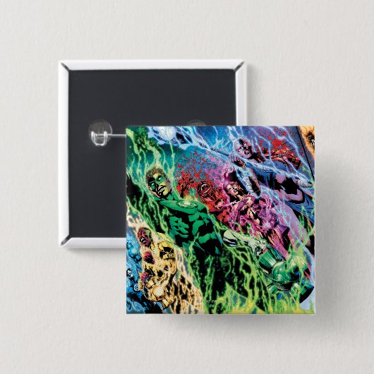 Grüne Laternen-Gruppe - Farbe Button (Vorne & Hinten)