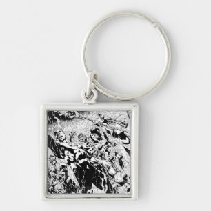 Grüne Laternen-Gruppe Schlüsselanhänger