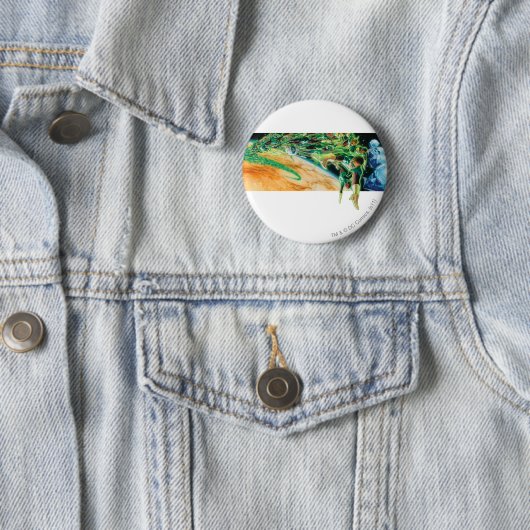 Grüne Laternen im Weltraum Button (Beispiel)