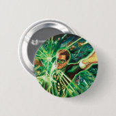 Grüne Laternen-Malerei Button (Vorne & Hinten)