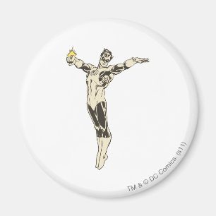 Grüne Laternen-Posen Magnet