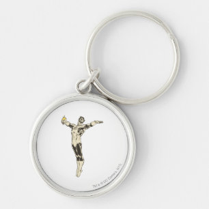 Grüne Laternen-Posen Schlüsselanhänger