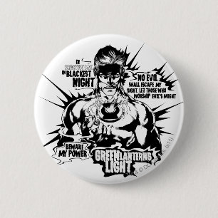 Grüne Laternen-Text-Collage Button