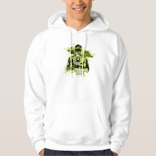 Grüne Laternen-Text-Collage - Farbe Hoodie