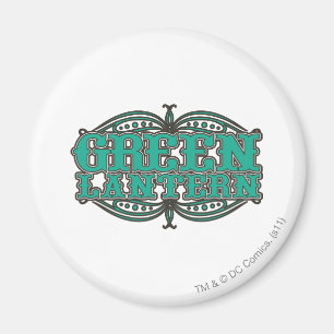 Grüne Laternenblätter Magnet