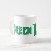 Grüne Laternenbuchstaben 2 Kaffeetasse (Vorderseite Links)