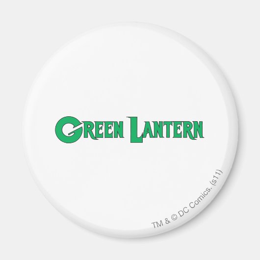 Grüne Laternenbuchstaben 2 Magnet (Vorne)