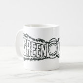 Grüne Laternenbuchstaben BW Kaffeetasse (Vorderseite Links)