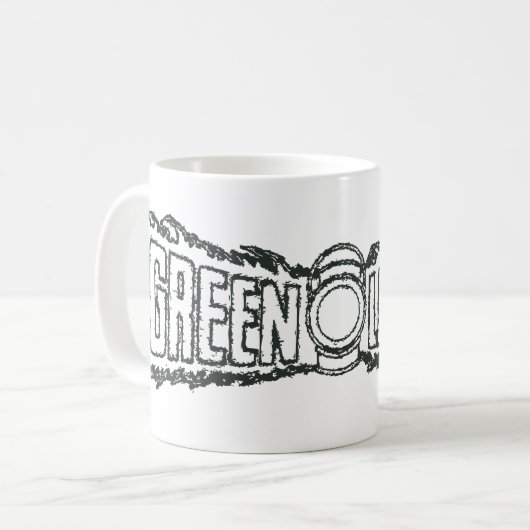 Grüne Laternenbuchstaben BW Kaffeetasse (Vorderseite Links)