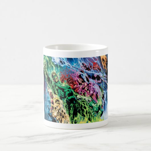 Grüne Laternengruppe - Farbe Kaffeetasse (Mittel)