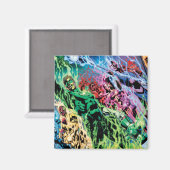 Grüne Laternengruppe - Farbe Magnet (Vorderseite/Rückseite)