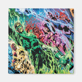 Grüne Laternengruppe - Farbe Magnet (Vorne)